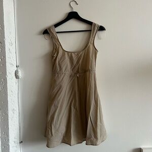 Tan and Cream nylon style Dress